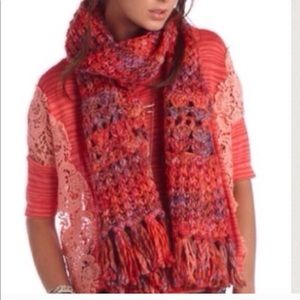 ❣️Free people fairytale forest scarf in RED